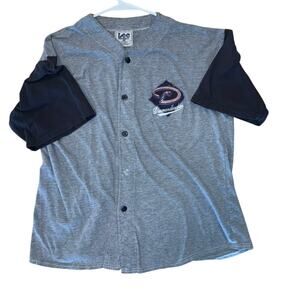 Vintage Lee Sport Arizona Diamondbacks Logo Shirt Button Up Baseball‎ Size L MLB